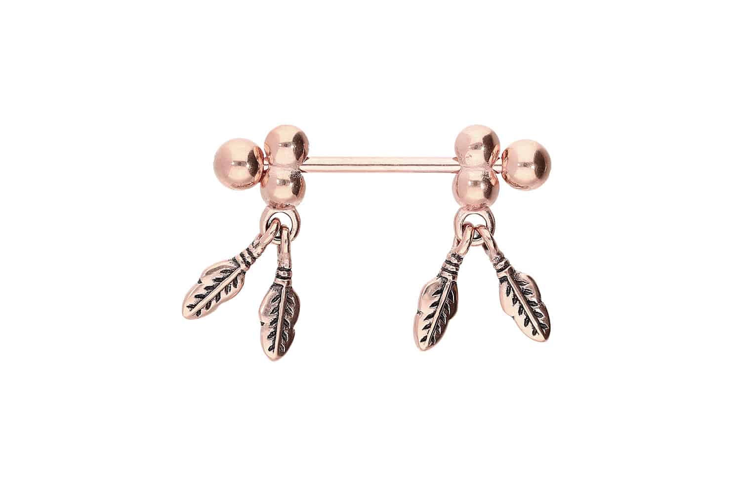 Chirurgenstahl Nippelpiercing FEDERN ++SALE++